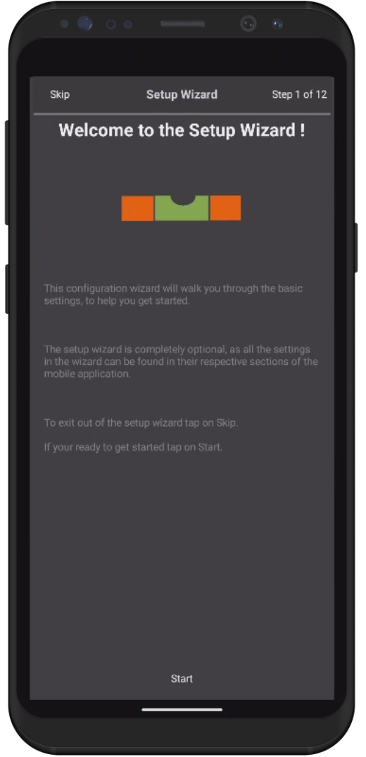 oneView guided setup wizard